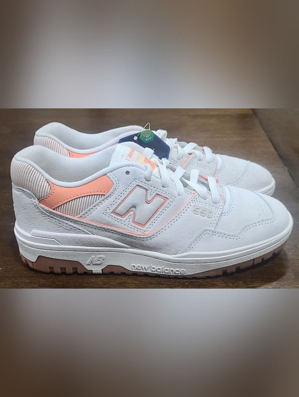 New Balance Wmns 550 'Sea Salt Peach Nectar' Women's 8.5 Men's 7